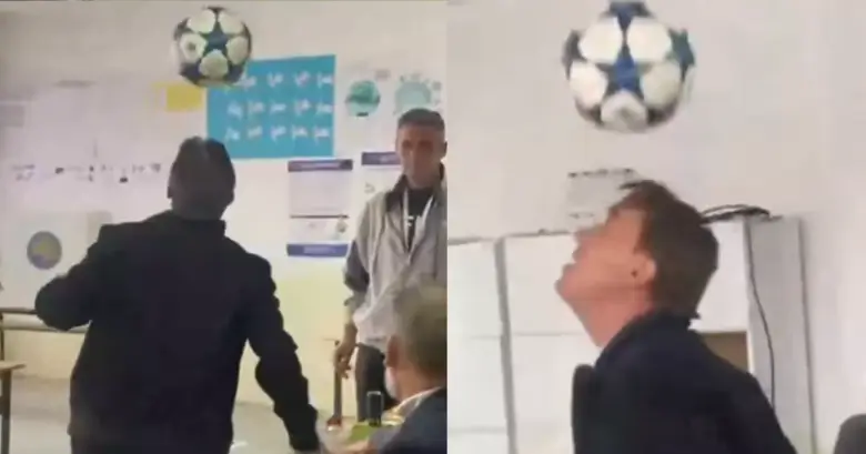 Rekordmeni hedh votën duke e goditur topin me kokë